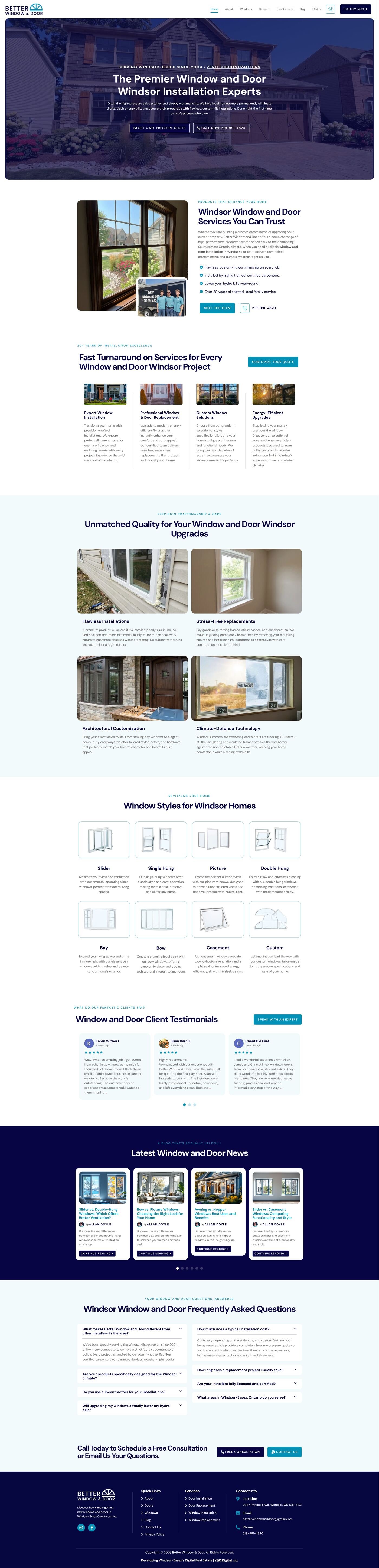Better Window & Door — desktop