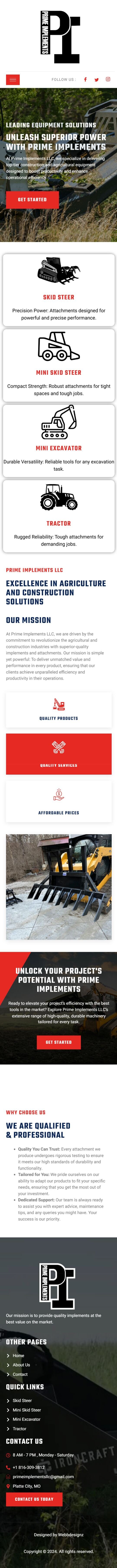 Prime Implements — mobile