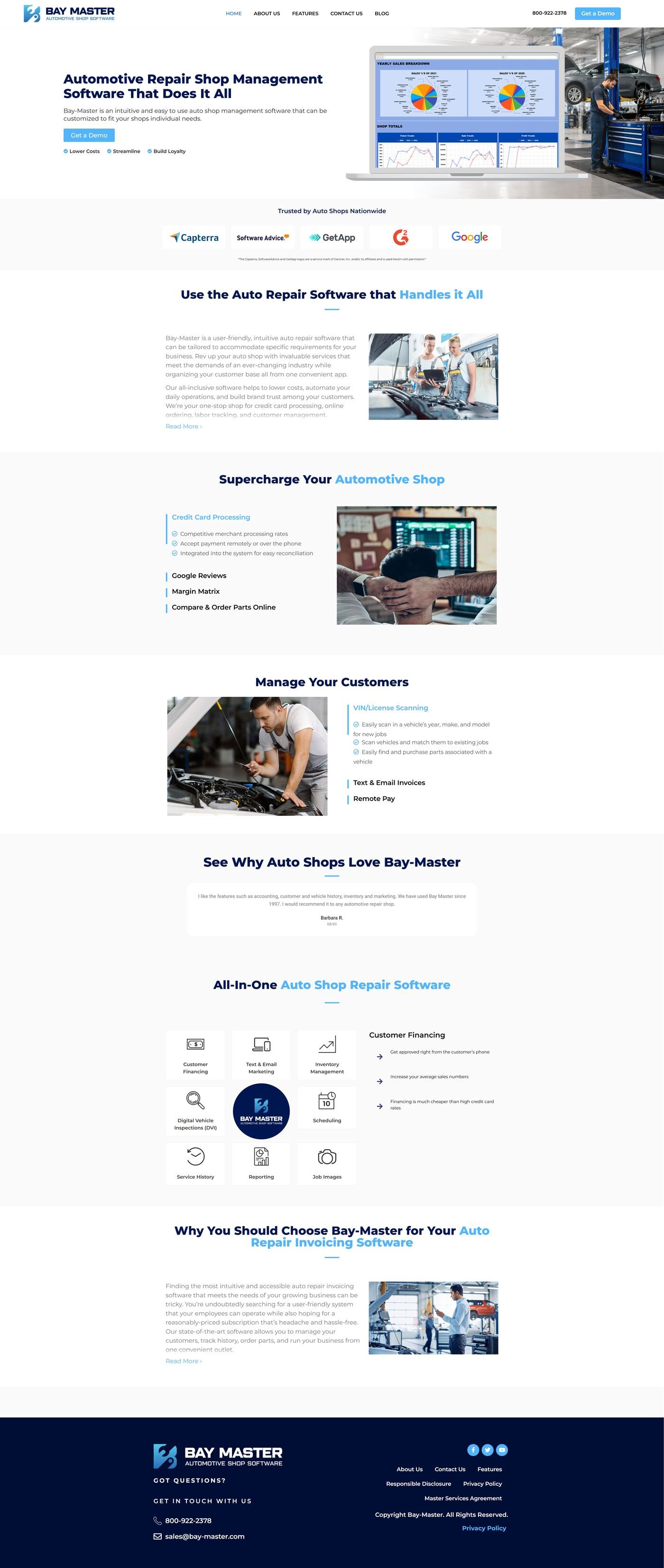Bay Master Automotive Shop — desktop
