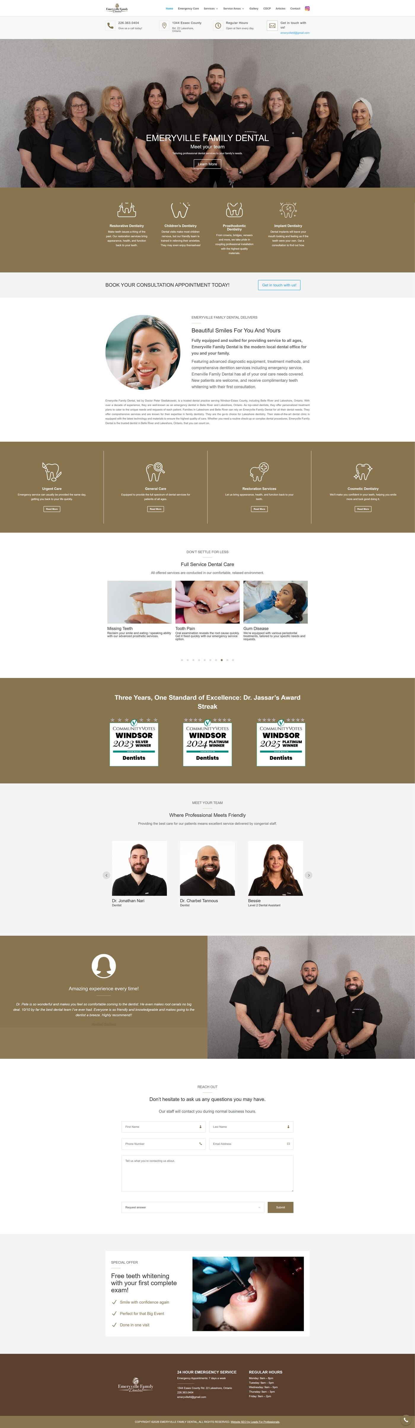 Emeryville Family Dental — desktop