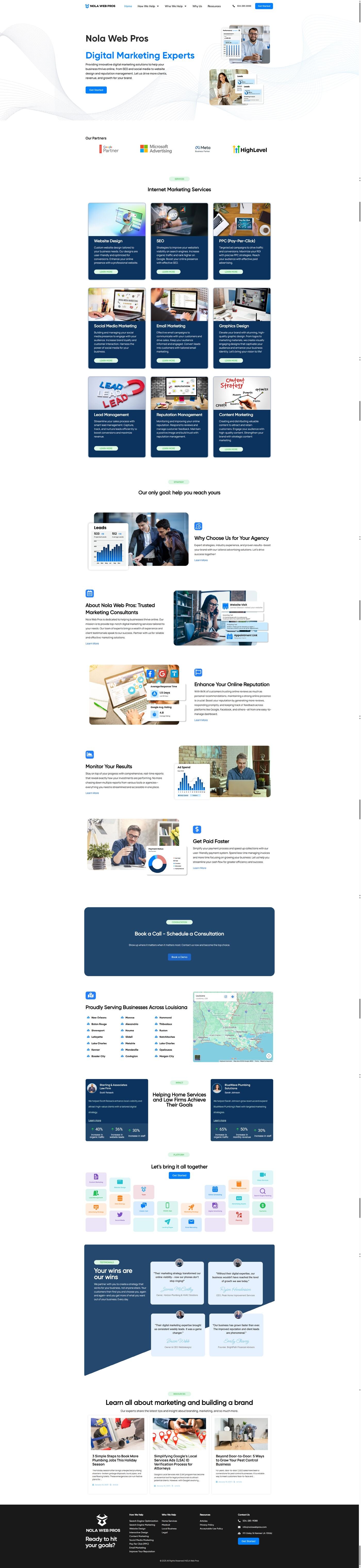Nola Web Pros — desktop