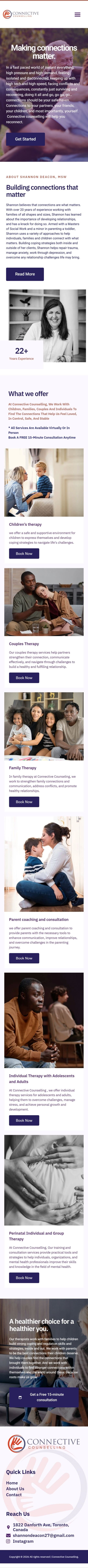Connective Counselling — mobile