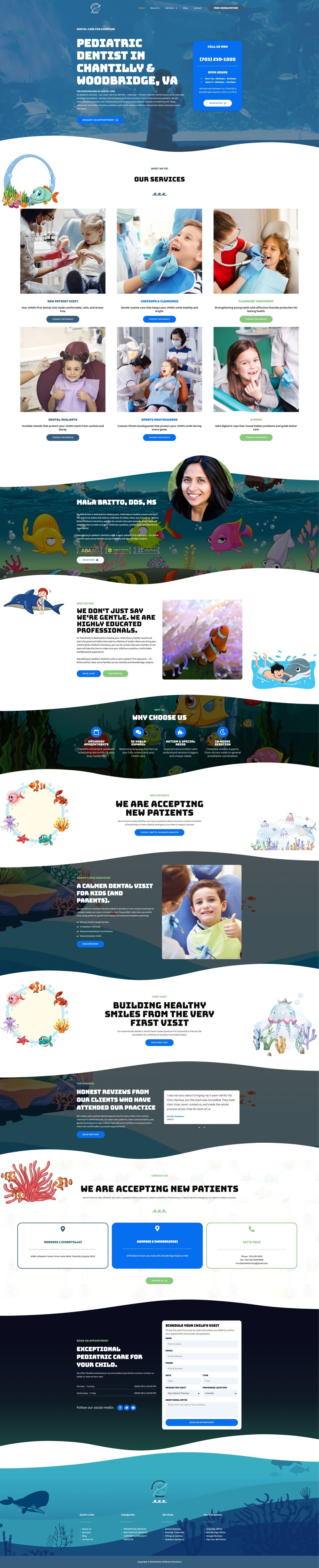 Britto Children Dentistry — desktop
