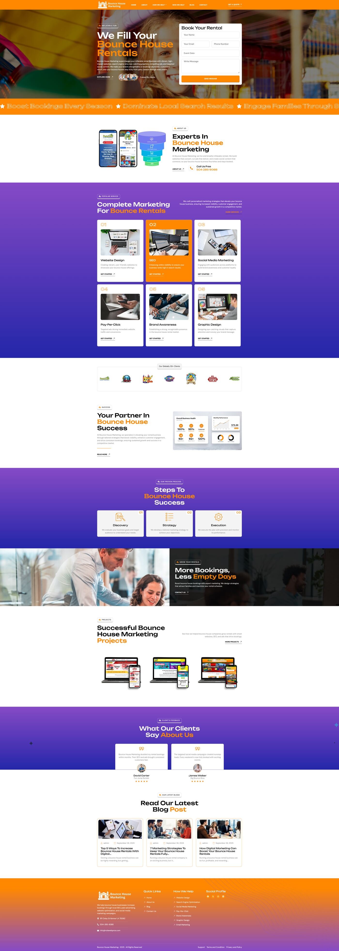Bounce House Marketing — desktop