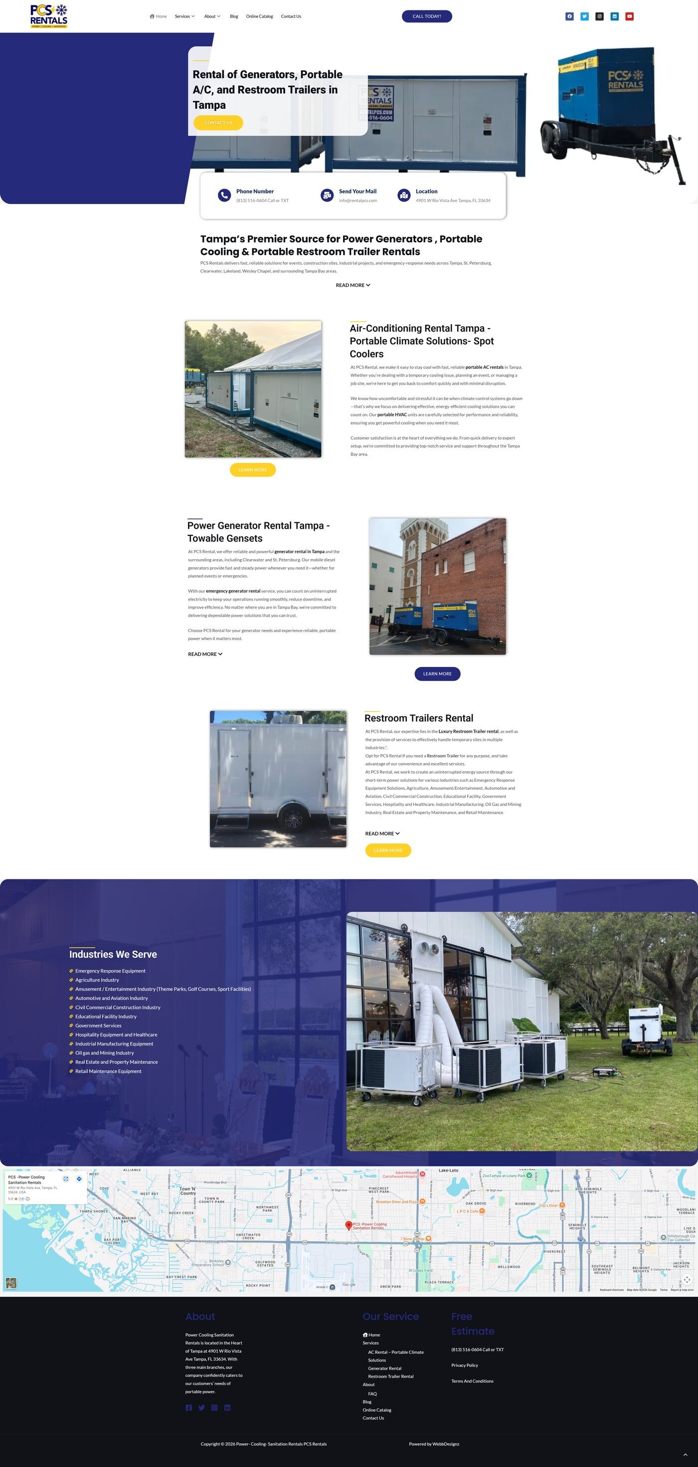 PCS Rental — desktop