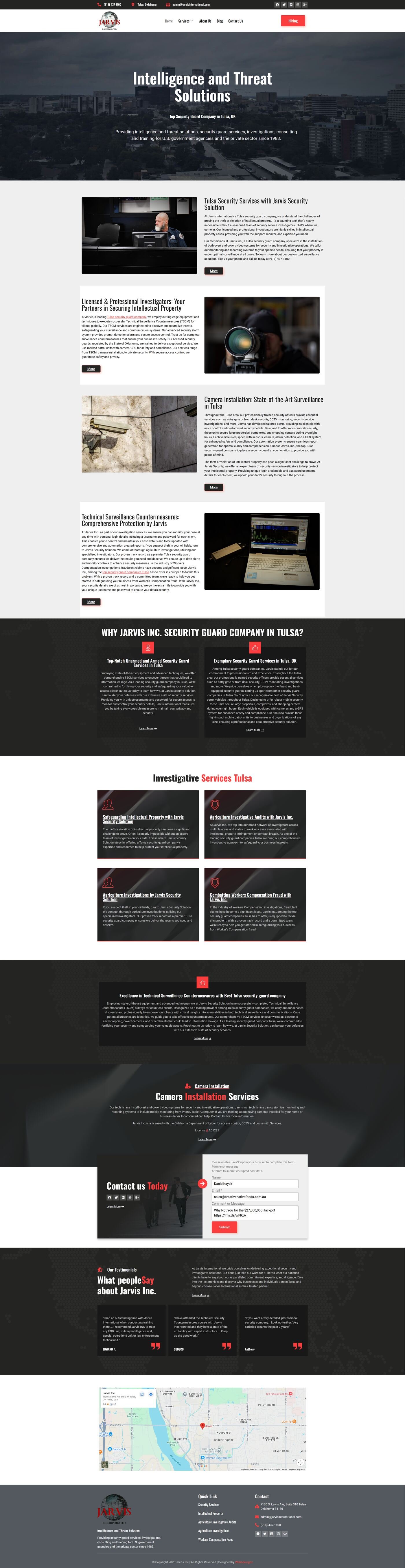 Jarvis International — desktop