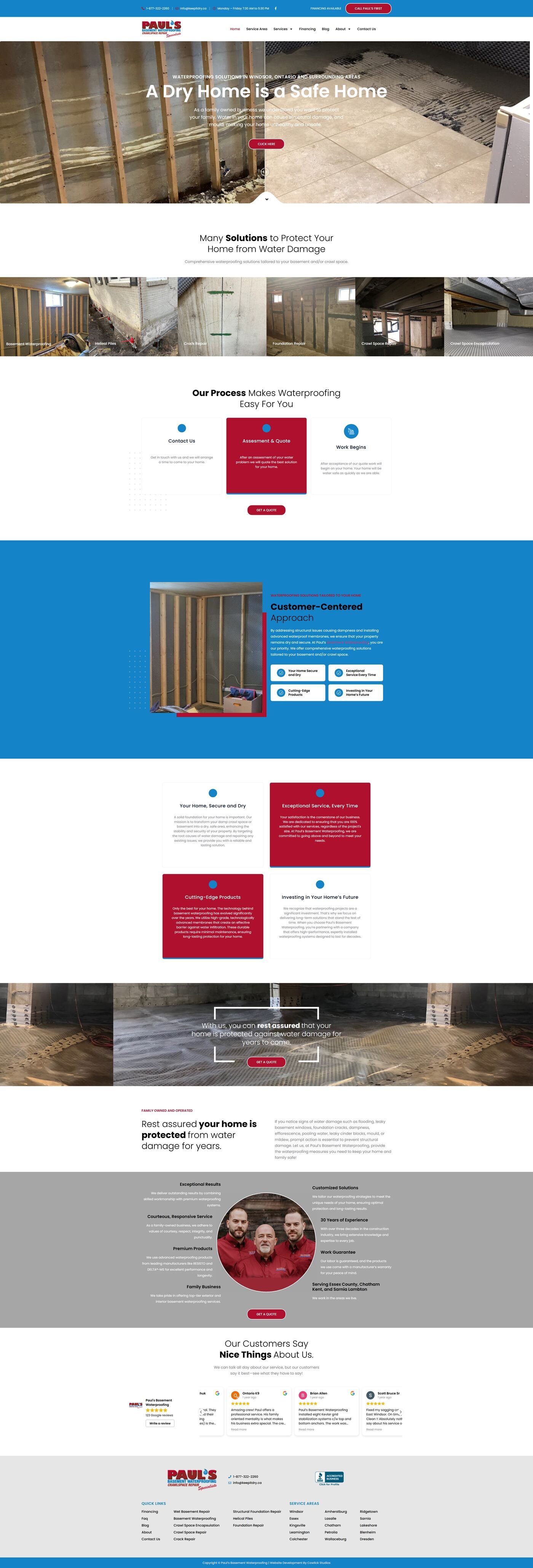 Paul’s Basement Waterproofing — desktop