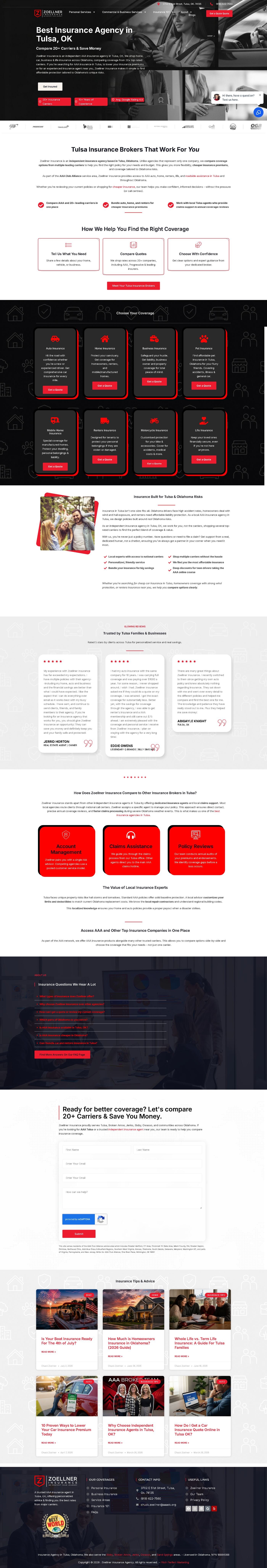 Zoellner Insurance Agency — desktop