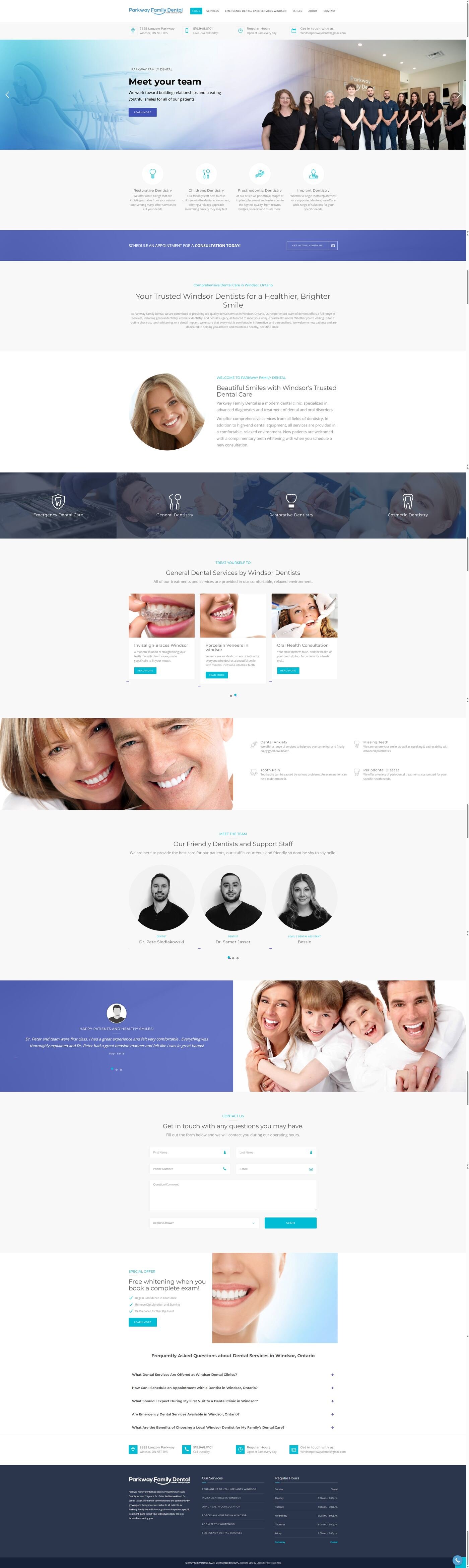Parkway Family Dental — desktop