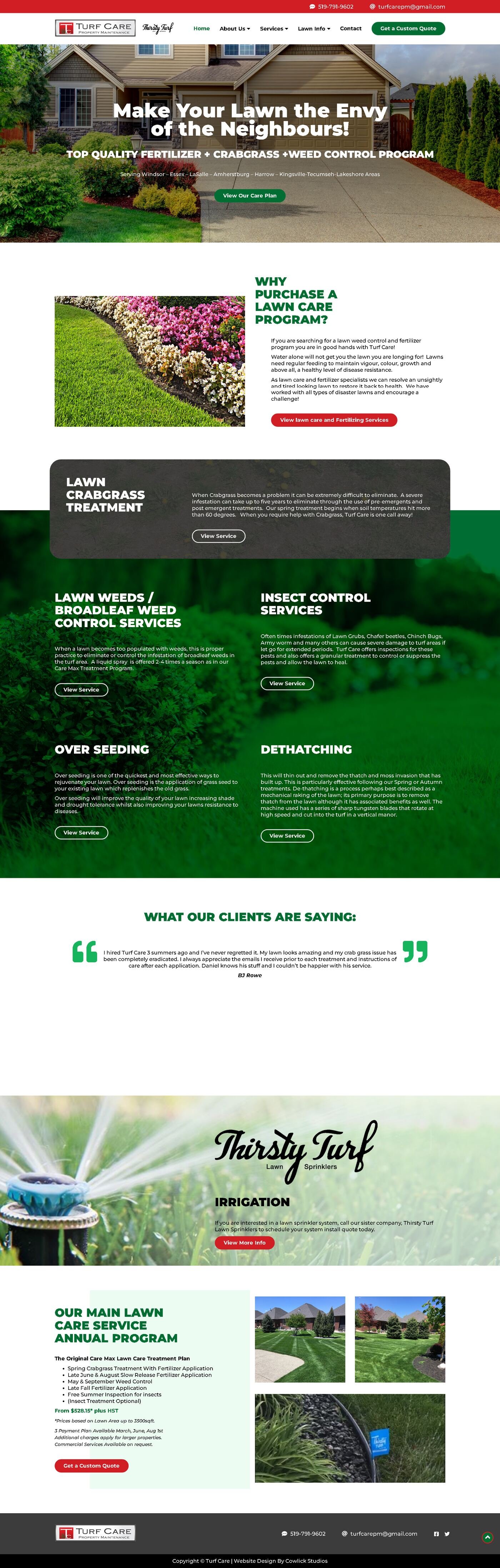 Turf Care Property Maintenance — desktop