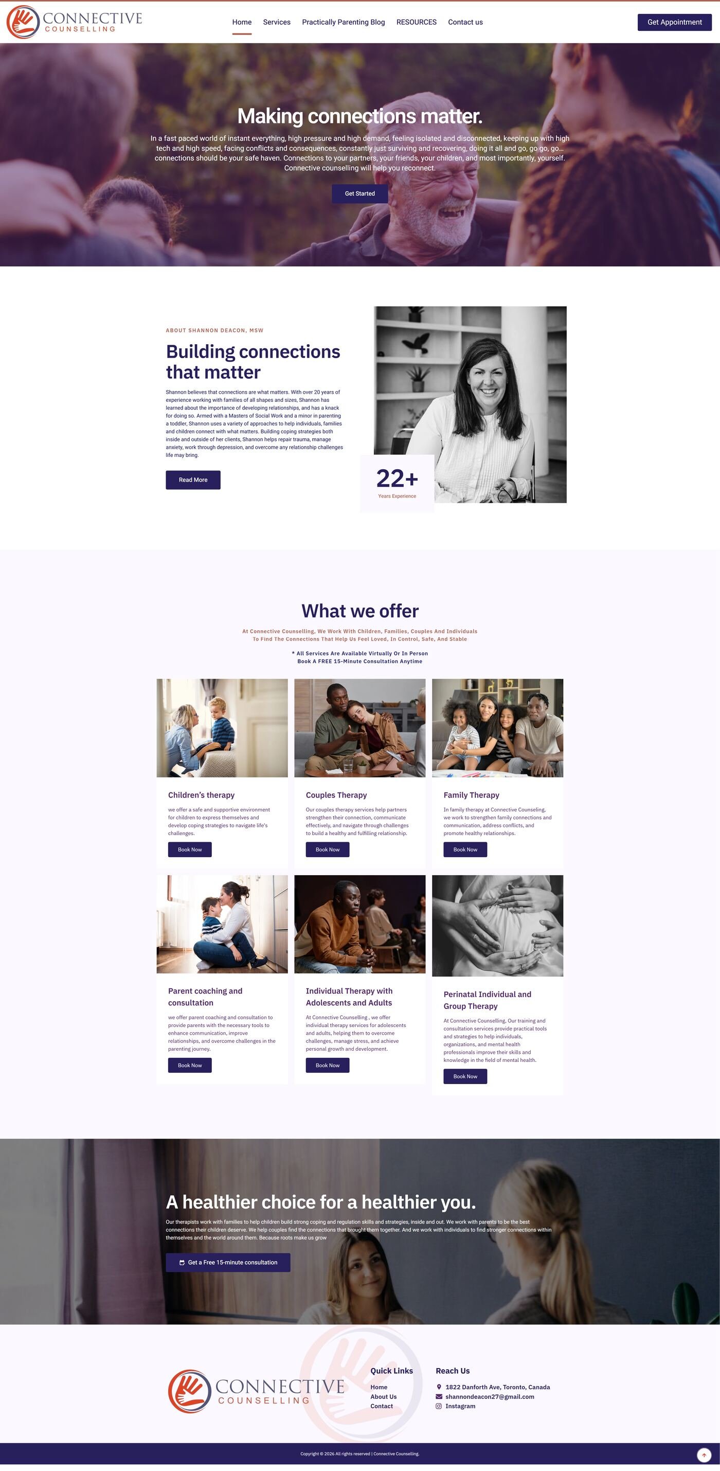 Connective Counselling — desktop